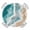 Duck green, variant on Colorful Leaf Bird Round Tablecloth for 45-54 Inch Tables,Fitted Table Cover with Elastic Edge,Spring Summer Animal Painting Tree Waterproof Outdoor Table Cloth Protector for Patio Garden Dinner