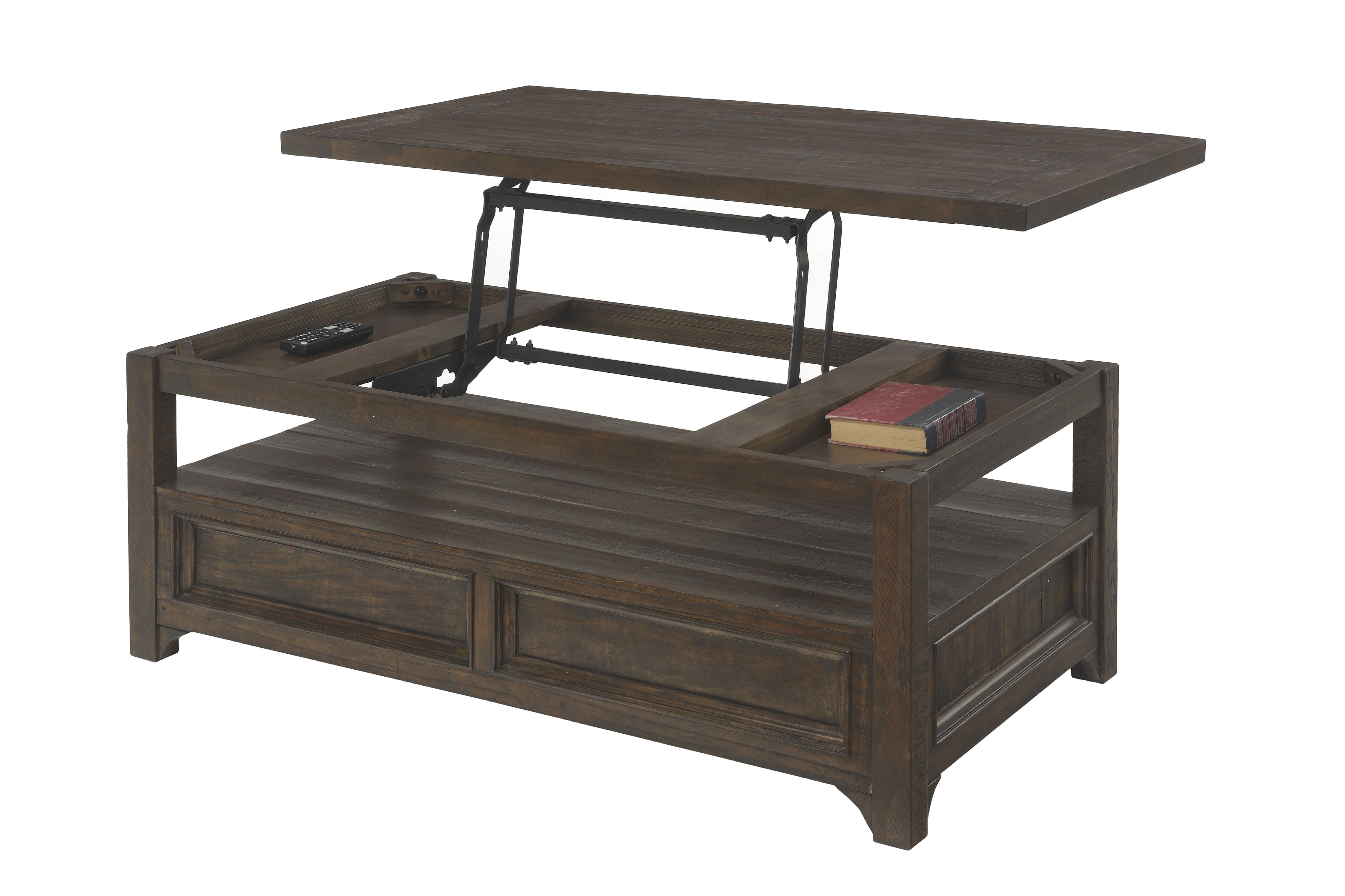 Martin Svensson Home Lisbon Lift-Top Coffee Table, Dark Mocha