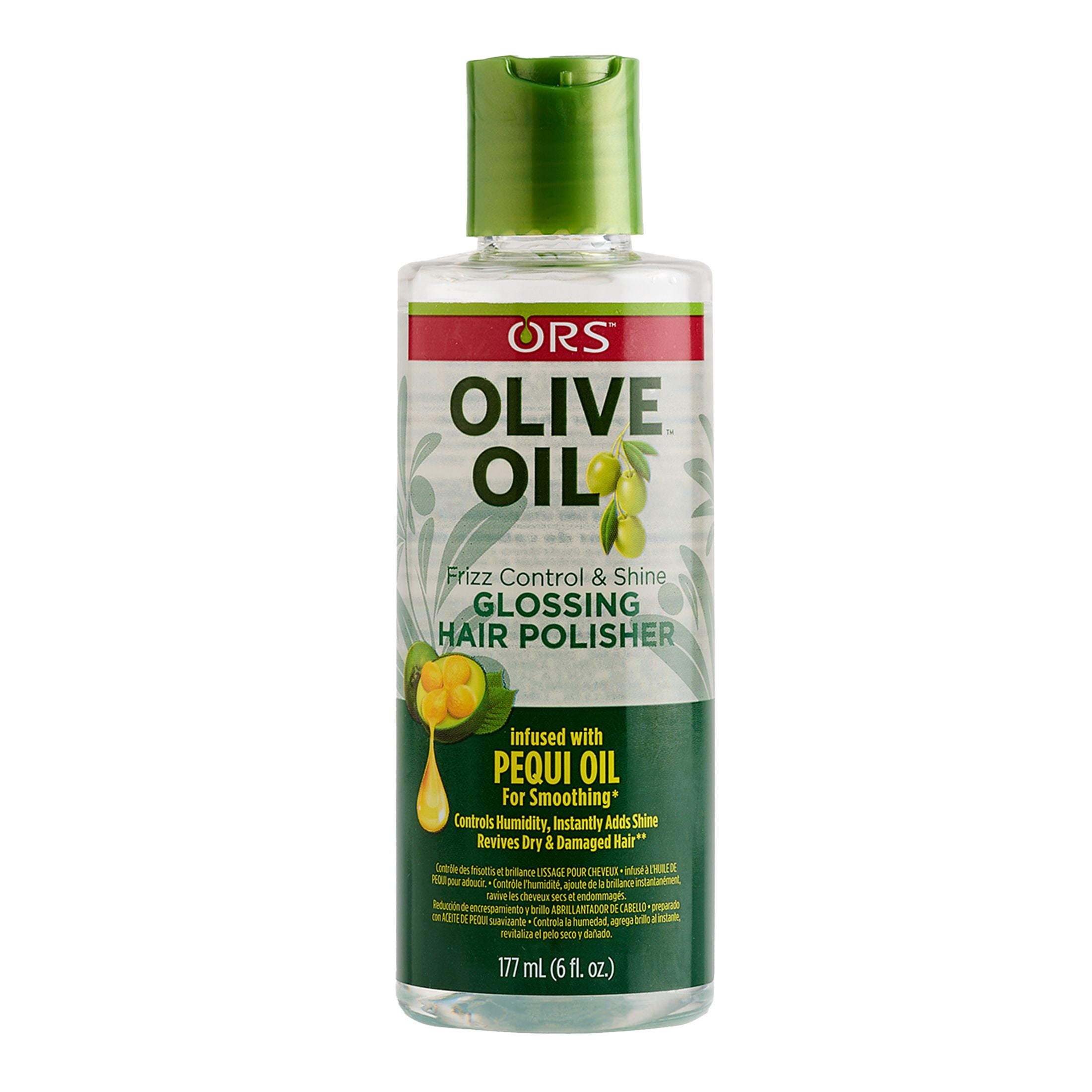 (2 pack) ORS Olive Oil Glossing Hair Polisher for Frizz Control & Shine, All Hair Types, 6.0 fl.oz.