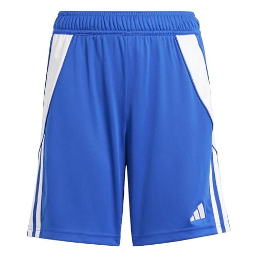 adidas Unisex-Kids Tiro 24 Shorts, Team Royal Blue/White, Small Inseam