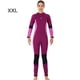 thumbnail image 3 of Traje de traje de traje completo Traje mojado para hombres y mujeres Actividades deportivas de agua de una pieza en agua fría para snorkeling Surfing Spearfishing mujer / vino rojo xxl Scienceny OD017131-36, 3 of 7