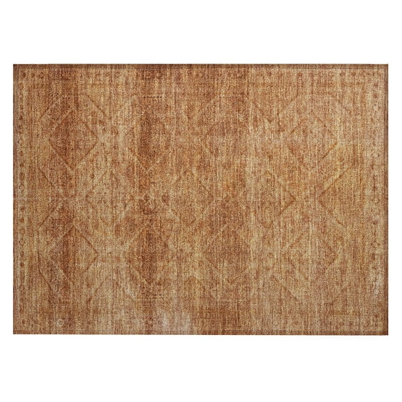 Dalyn Rugs Machine Washable Indoor/Outdoor Chantille ACN2060 Copper 1'8" x 2'6" Rug