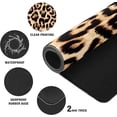 thumbnail image 4 of Brown Leopard Print Desk Mat, Desk Accessory, Cute Workspace, Trendy Workspace, Trendy, 35.4x15.7in Large Gaming Mouse Pad, Cute Desk Topper, Pretty Desk Pad, 4 of 6