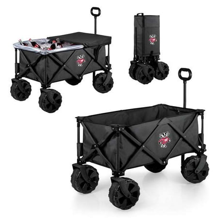 Wisconsin Badgers - Adventure Wagon Elite with all Terrain Wheels by Picnic Time (Dark Grey)