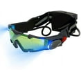 thumbnail image 1 of Lunettes de Vision Nocturne pour Enfants, Lunettes de Vision Nocturne à DEL Réglables avec Lumières Rabattables Lentille Verte, Jouet Lunettes de Vision Nocturne pour le Patin, la Course, le Vélo jusqu'à Pr, 1 of 5