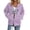 Light Purple, variant on Bibifish Womens Full Zip Hoodies With Butterfly Print Zip Up Hoodies With Pockets Relaxed Fit Casual Spring Outdoor Strolls Daily Stylish Warm Wear