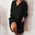 thumbnail image 1 of RWJDXD WUJS Automne Nouvelle Chemise Longue pour Femmes en Coton Lin Cardigan à Manches Longues Chemise à Boutons Multiples, 1 of 7