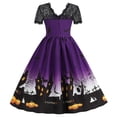 thumbnail image 5 of Likimi Hallowmas Dress For Women Dress Up Cartoon Print Stage Show Halloween Costumes For Performance Fashionable Cosplay Dresses Size 3Xl, 5 of 9