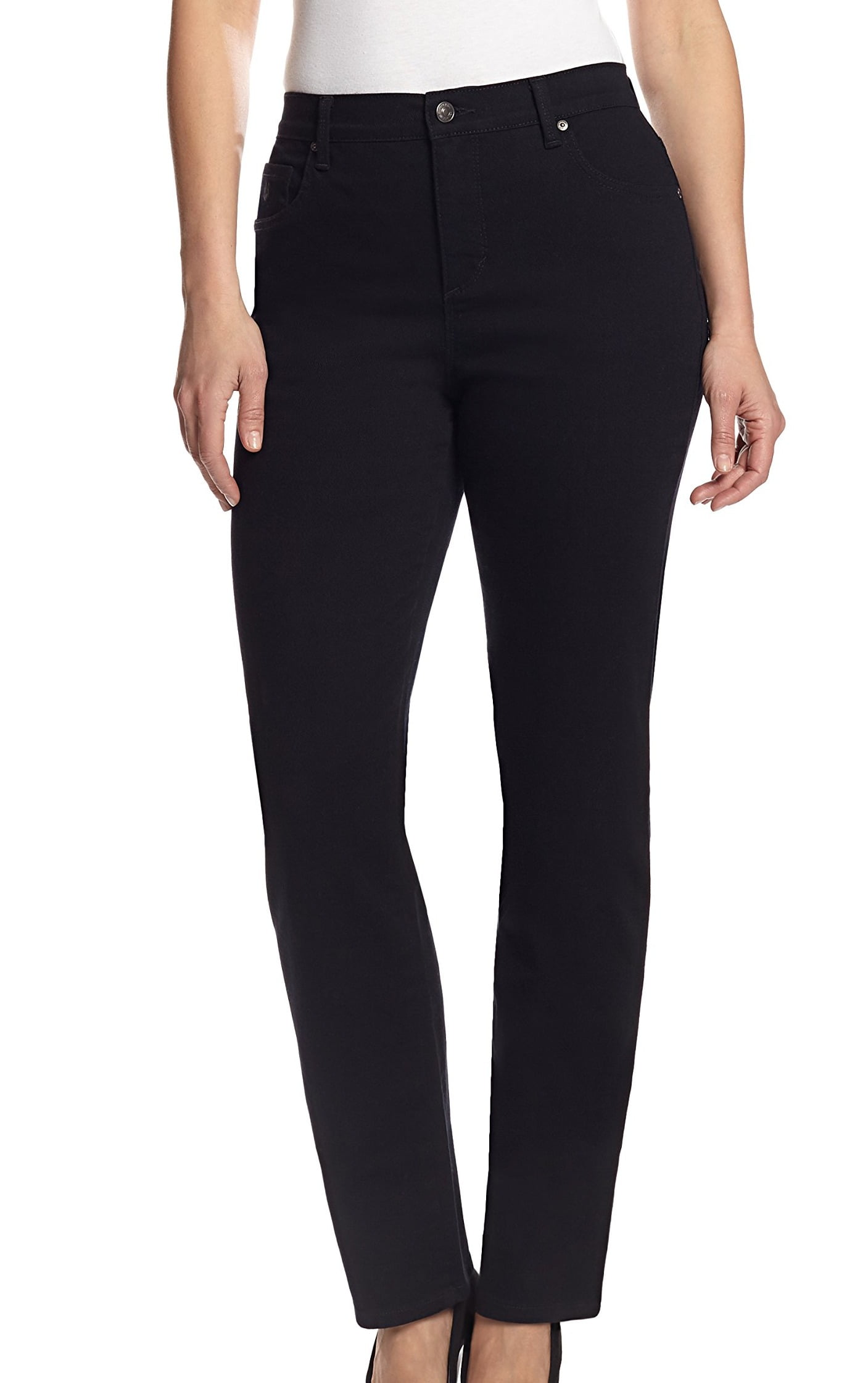 Gloria Vanderbilt NEW Black Womens Size 6 Amanda Classic Tapered Jeans ...