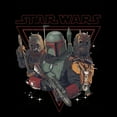 thumbnail image 2 of Men's Star Wars: The Book of Boba Fett Tusken Raiders and Boba Bounty Hunters  Graphic Tee Black X Large, 2 of 5
