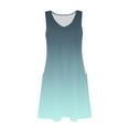 thumbnail image 4 of Womens Tank Dresses 2025 Casual V Neck Sleeveless Sundresses Boho Beach With Pockets Mint Green, 4 of 6