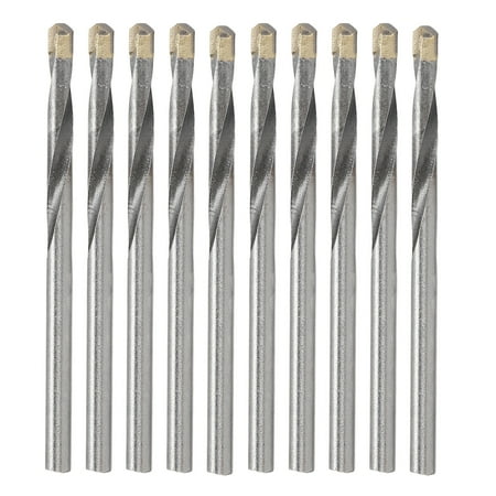 

Brrnoo 10Pcs Carbide Drill Bit Fast Drilling Speed High Strength Hardness Wear Resistance Straight Shank Twisting Drill Tungsten Steel Drill Bit 4mm Twisting Drill