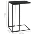thumbnail image 5 of vidaXL Side Table Black 40x30x59 cm Engineered Wood, 5 of 5