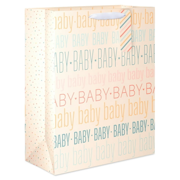 American Greetings Extra Large Baby Shower Gift Bag , Multi-Color (1-Count)
