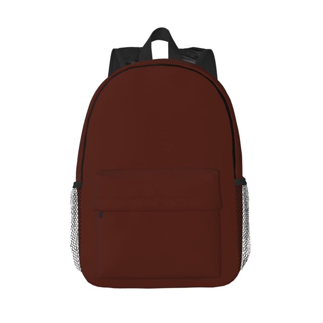 Lukts Brown Pattern 15 Inch Student Backpack, Waterproof Laptop Backpack with Adjustable Shoulder Straps, Lightweight Travel, Campus Backpack, Unisex