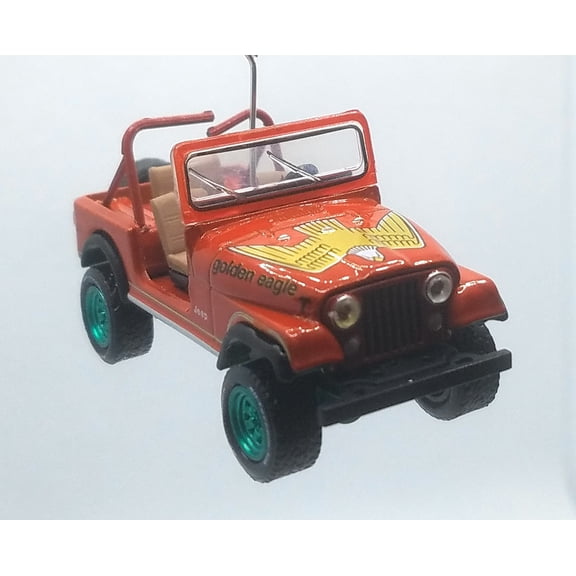 Christmas Ornament for 1981 Jeep CJ-7 Golden Eagle Brown/ Gold Eagle Decal Ltd Ed