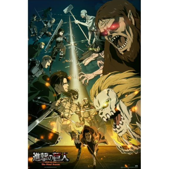 Attack On Titan - The Final Season - Manga / Anime TV Show Poster (Paradis Vs. Marley) (Size: 24" x 36")