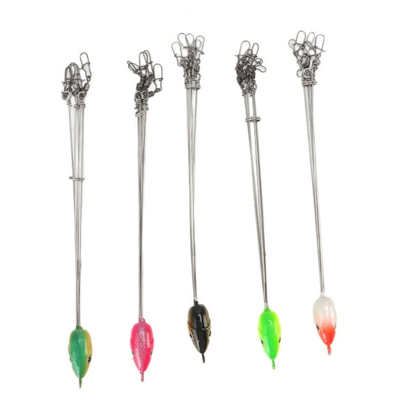 Aparejos De Pesca, Señuelos, Paraguas Flexibles Antibobinado, Aparejos De Pesca, 5 Brazos, 5 Uds. Para Exteriores ANGGREK Otros Deportes