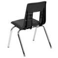 thumbnail image 3 of Pemberly Row Contemporary 16In. Student Stack Chair In Black, 3 of 12