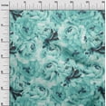 thumbnail image 3 of oneOone Cotton Flex Dusty Teal Green Fabric Floral Diy Clothing Quilting Fabric Print Fabric By Yard 40 Inch Wide, 3 of 4