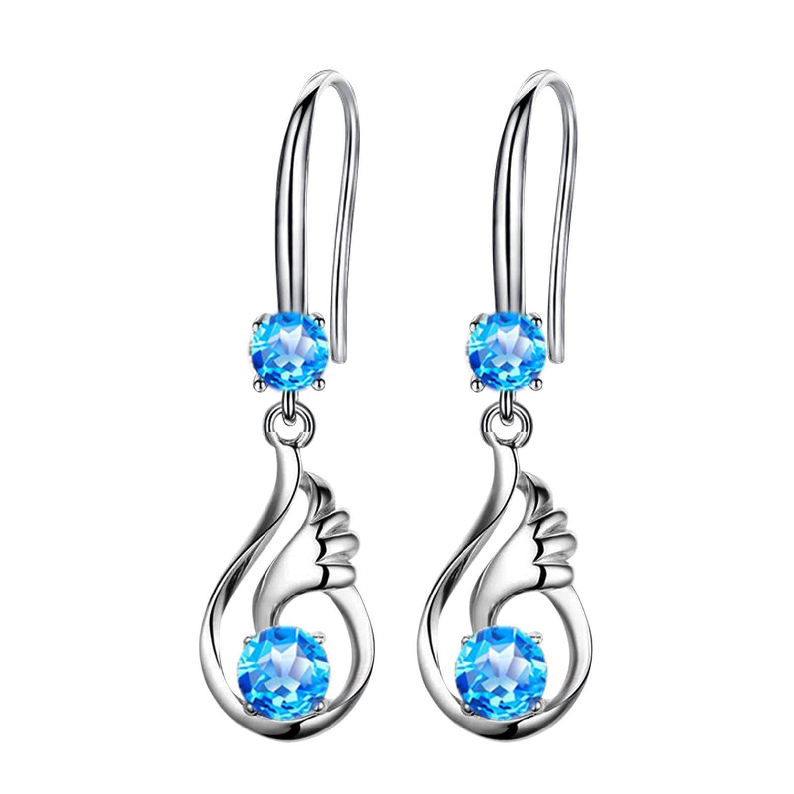 Clearance Jewelry Under 5 VerPetridure Women's Earrings Pendant Zircon