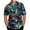 Blue, variant on TopLLC Men's Hawaiian Shirt Quick Dry Tropical Aloha Shirts Short Sleeve Beach Holiday Casual Shirts Plaid Shirt Men