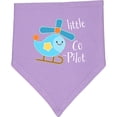thumbnail image 2 of Inktastic Little Co-pilot Cute Helicopter Baby Bandana Bib, 2 of 4