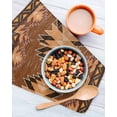 thumbnail image 2 of Brown Boho Kitchen Dish Towels for Drying Dishes Set of 2, Retro Ethnic Tribe Abstract Art Vintage Waffle Weave Microfiber Hand Tea Bathroom Towels Quick Dry & Absorbent Towel 12x12, 2 of 6