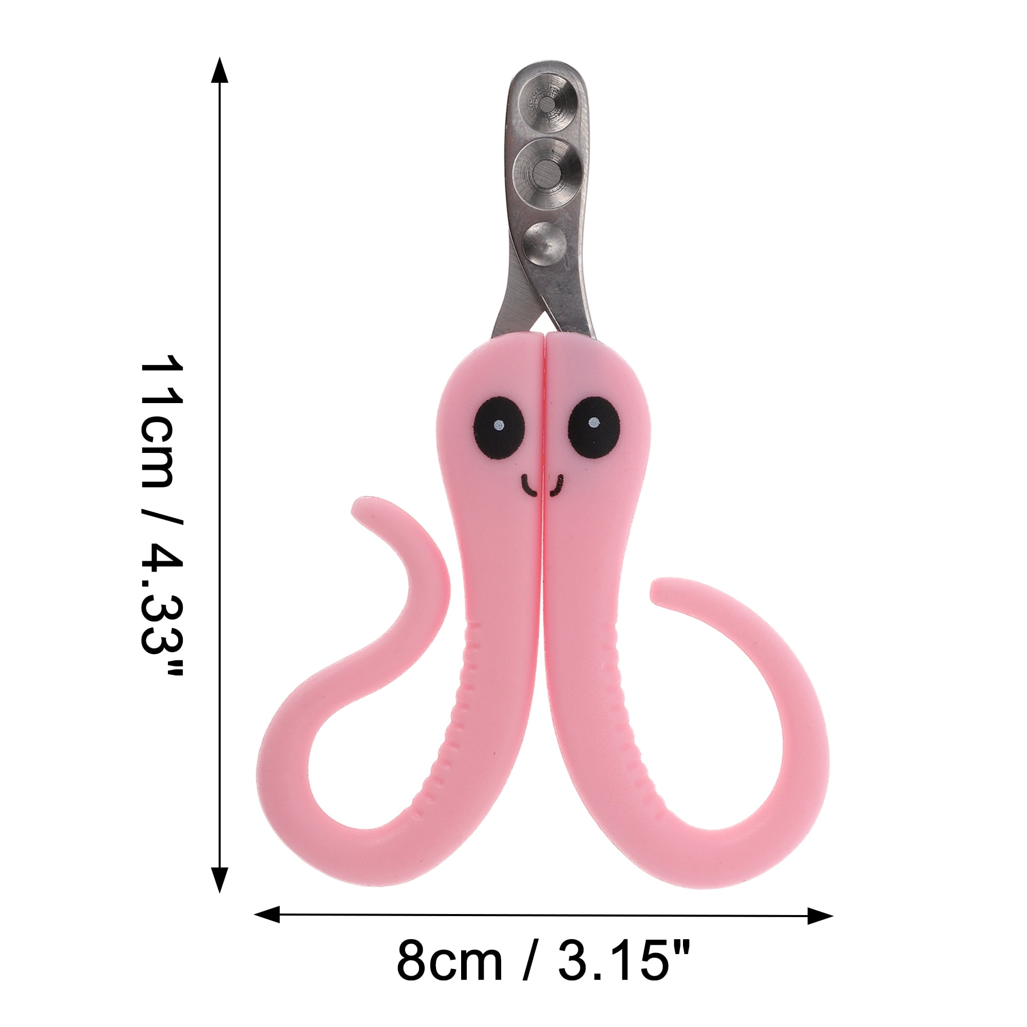 Unique Bargains Pet Nail Clippers for Dog for Cat 4.33"x3.15" 1 Pc Pink