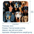 thumbnail image 5 of Dachshund 8.3x9.8 Inch Square Non-Slip Rubber Bottom Mouse Pad, Desk Pad, Desk Mat - Printed Design for Office and Gaming, 5 of 6