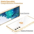 thumbnail image 4 of for Samsung Galaxy S20 FE 5G Case with HD Screen Protector Shockproof Protection,  Love Heart Plating Girly Women Cute Soft TPU Luxury Elegant Case for Samsung Galaxy S20 FE 5G, White, 4 of 14