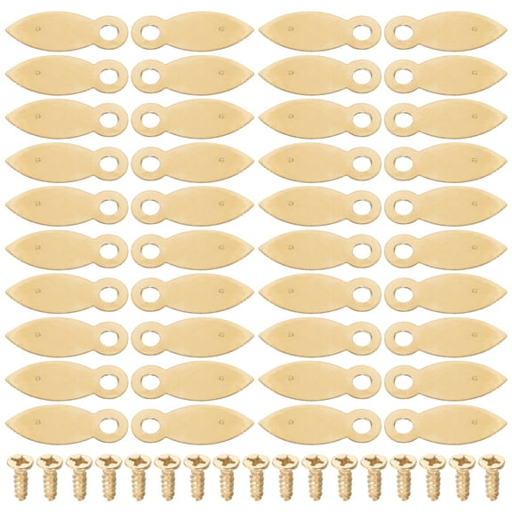 100 pcs Metal Picture Frame Fastener with Screws for Photo Frame Backing Plate Buckle