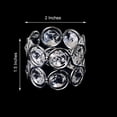 thumbnail image 3 of Efavormart 4PCS Bling Glass Crystal Gem Napkin Rings - Silver, 3 of 8