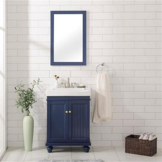 24 in. Blue Sink Vanity