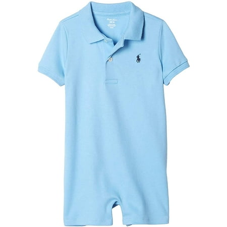 Polo Ralph Lauren Baby Boys Cotton Interlock Polo Shortall 9 Months Suffield Blue4004/Black