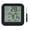 Black, variant on BOKYAN Thermometer Hygrometer Timer Double Sided LCD Touch Screen Backlight Temperature Humidity Gauge Meter for Kitchen White Magnetic Backing Room Temp Monitor 3.54 in / 9 cm