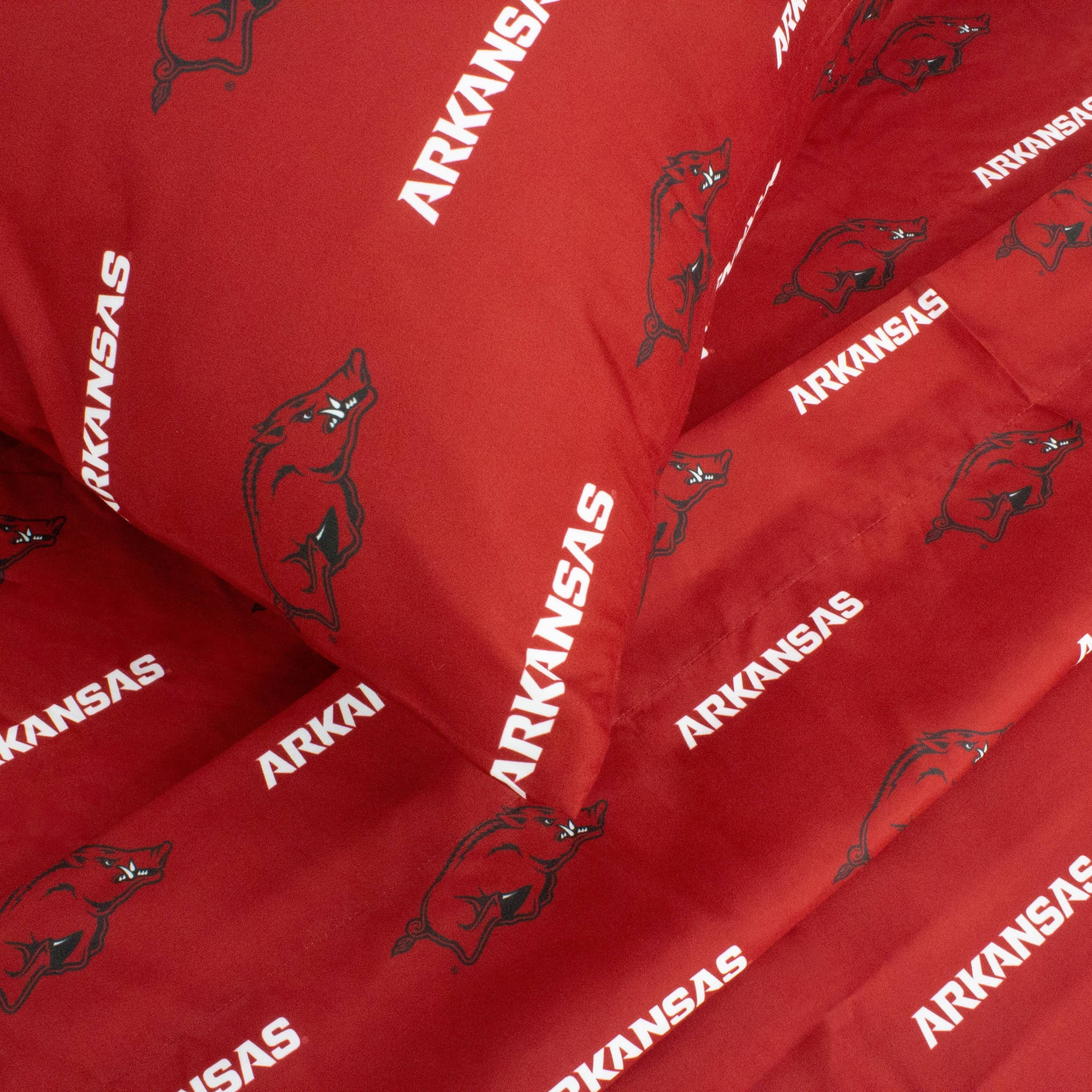 Arkansas Razorbacks Sheet Set Queen