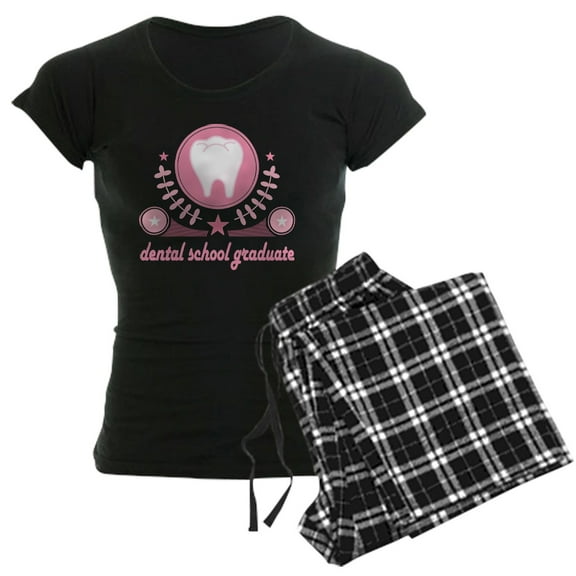 CafePress - Dental School Graduate Pajamas - Women's Short Sleeve Print T-Shirt and Pants Dark Cotton Pajama Set