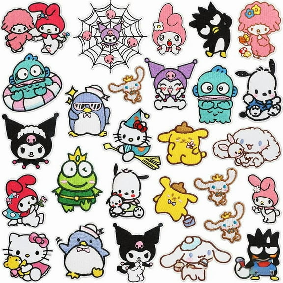 27pcs Cute Gog Embroidered Iron On Patches, Cartoon Cat Sew On/Iron On Applique Embroidered Patches for T-Shirt, Jackets, Jeans, Vests,Hats, Backpacks,Bags