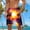 Gold, variant on Dovford Men's Swim Trunks Hawaiian Bathing Mesh Lining Suit Swimsuits Beach Shorts with Pockets