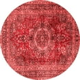 thumbnail image 1 of Ahgly Company Indoor Round Medallion Red Traditional Area Rugs, 6' Round, 1 of 4
