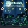 thumbnail image 6 of LinkRomat Modular Kids Play Couch, Kids Gifts for Playroom Bedroom, Glow in The Dark, 8 Pcs Convertible Play Couch with High-Density Foam for Boys Girls, 6 of 10