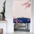 thumbnail image 1 of Cortina de puerta japonesa para el hogar, flor de cerezo, Sakura y monte Fuji, tapiz de pintura artística para colgar en la pared, decoración del hogar, 33,5 "x 59" Sailing Electrónica, 1 of 5