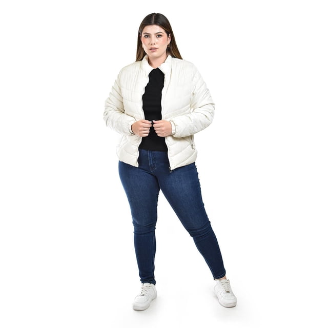 Chamarra acolchada Roman Fashion /Tallas Extras, 24484 (Hueso) blanco 38