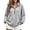 Gray, variant on Zynoxe Women's Pullover Sweatshirt Classic Stand Collar Half Zip Sweatshirt for Women Relaxed Drop Shoulder Long Sleeve Sweatshirt Fashion Color Block Top with Pockets & Elastic Ribbed Cuffs S