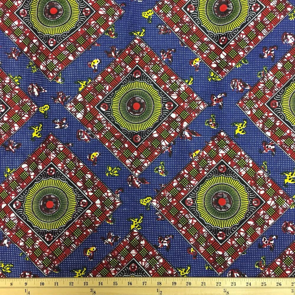 African Print Fabric Cotton Ankara 44 Inches Sold By The Yard (90124-1 ...