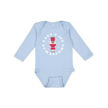 

Inktastic 1st Christmas Baby Nutcracker Soldier Gift Baby Boy or Baby Girl Long Sleeve Bodysuit