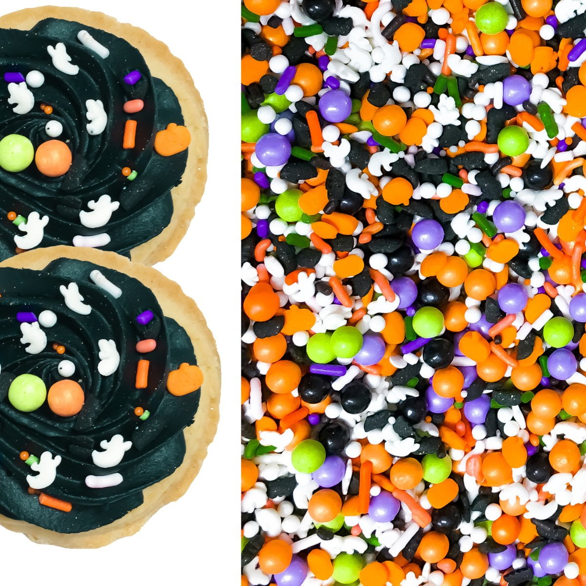 Sprinkle Deco Ghost Bling Edible Ready to Use Confetti Halloween