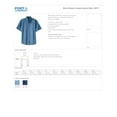 thumbnail image 2 of SP11 Mens Short Sleeve Denim Shirt - Ink Blue - 3X-Large, 2 of 2