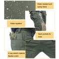 thumbnail image 4 of Men's Flex Ripstop Work Pants with Removable Knee Pads – 10-Pocket Breathable Utility Trousers for Hiking, Gardening & Outdoor Work (No Belt), 4 of 6